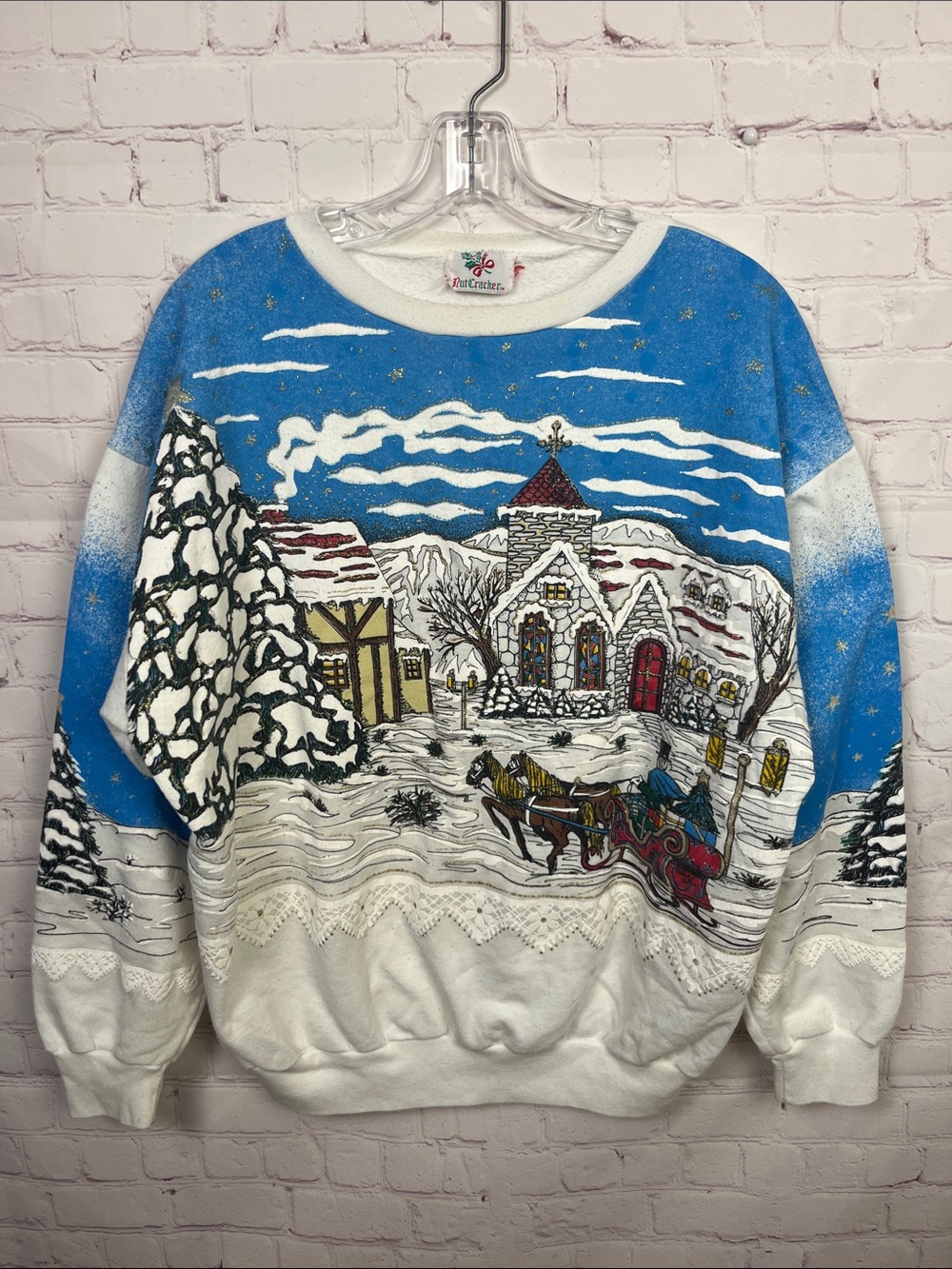 90s Nutcracker Brand Christmas Sweatshirt Size Large